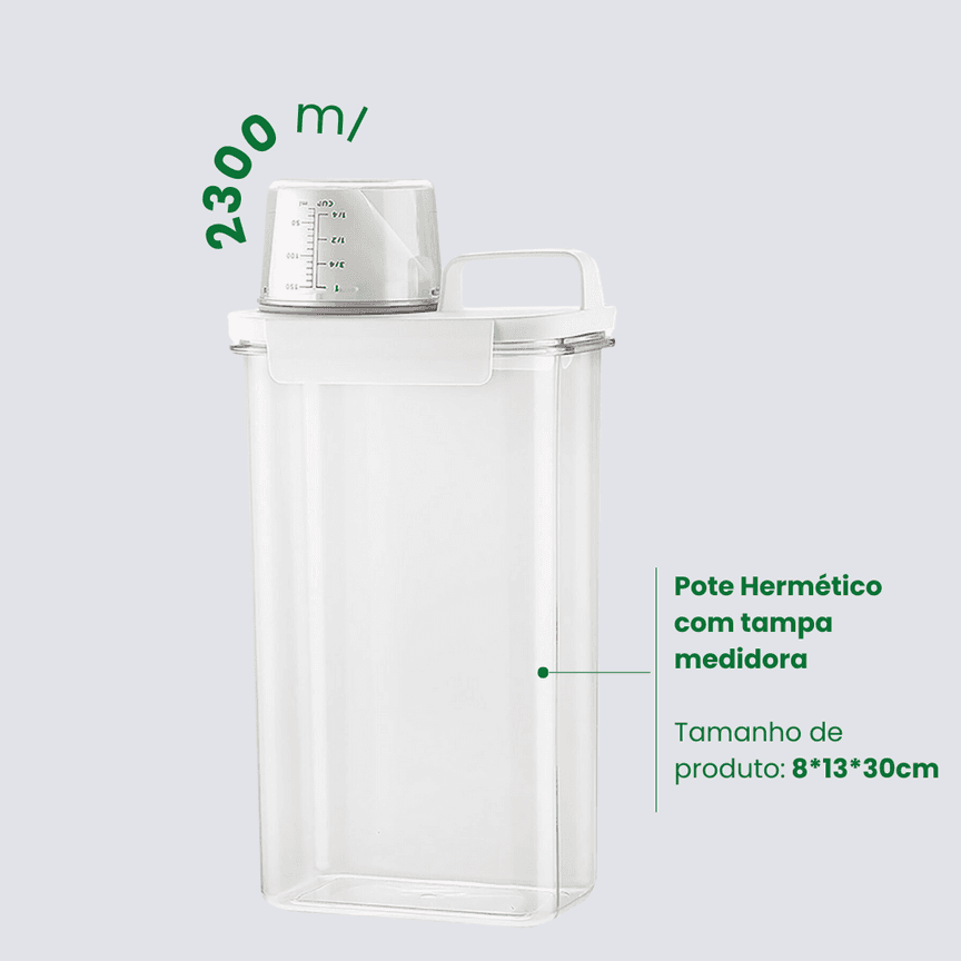 Pote com Tampa Medidora 2300ml